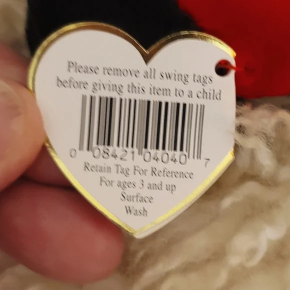 Ty Beanie Baby Lucky Ladybug BUDDY style 4040 Color Red/Black Size 6"X6" NWT - Picture 6 of 9